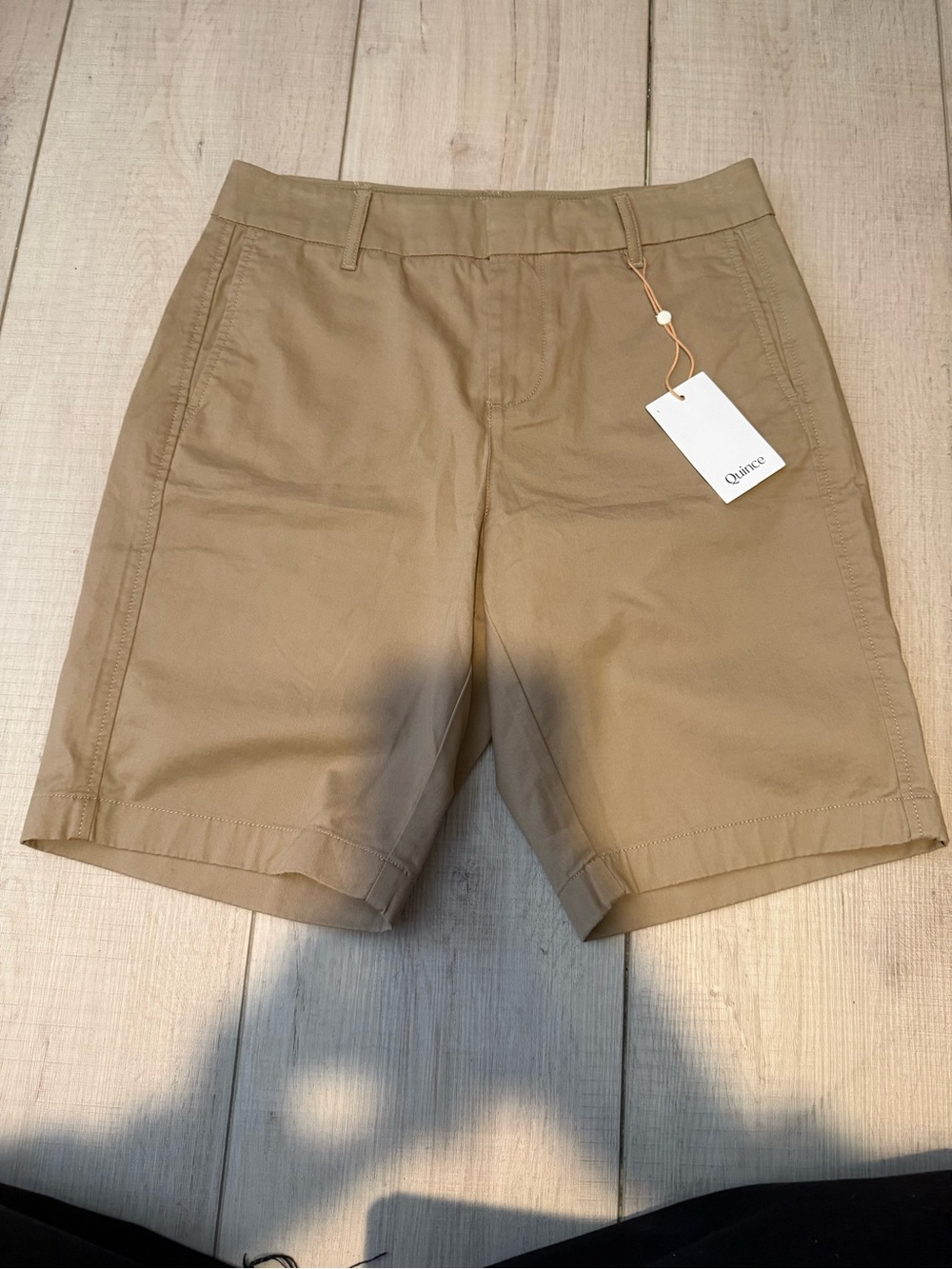 Quince Women's Khaki Bermuda Shorts